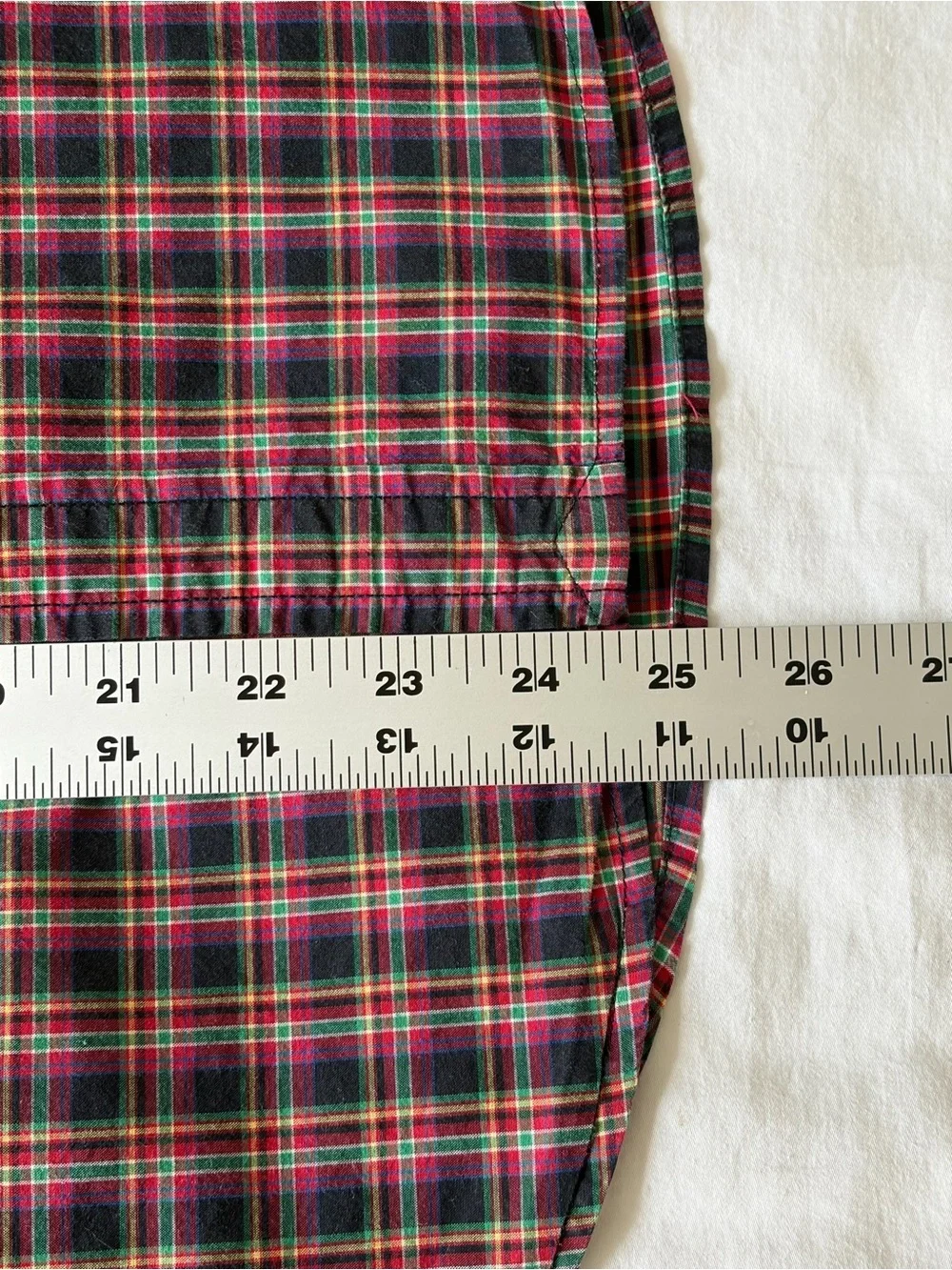 Ralph Lauren Boys L 14-16 Plaid Cotton Poplin Button Down Shirt Preppy Academia